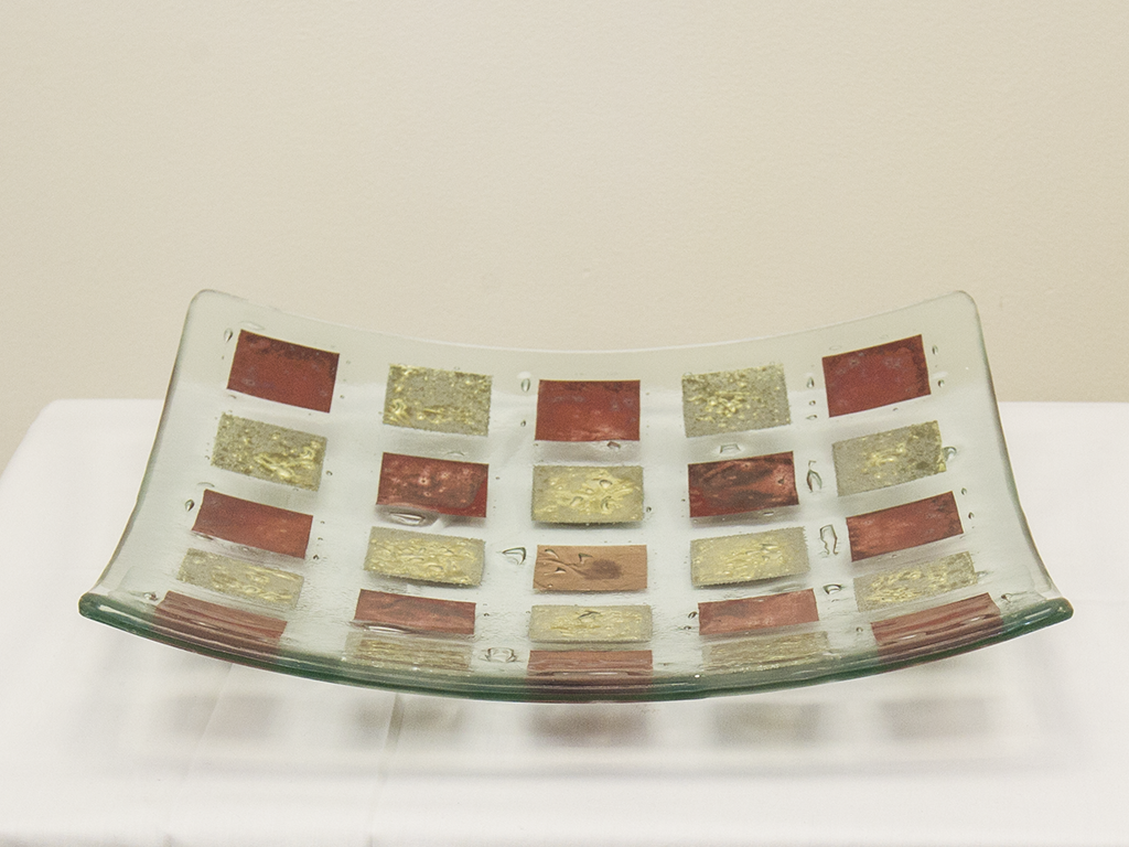 Jo Downs Handmade Art Glass Plate