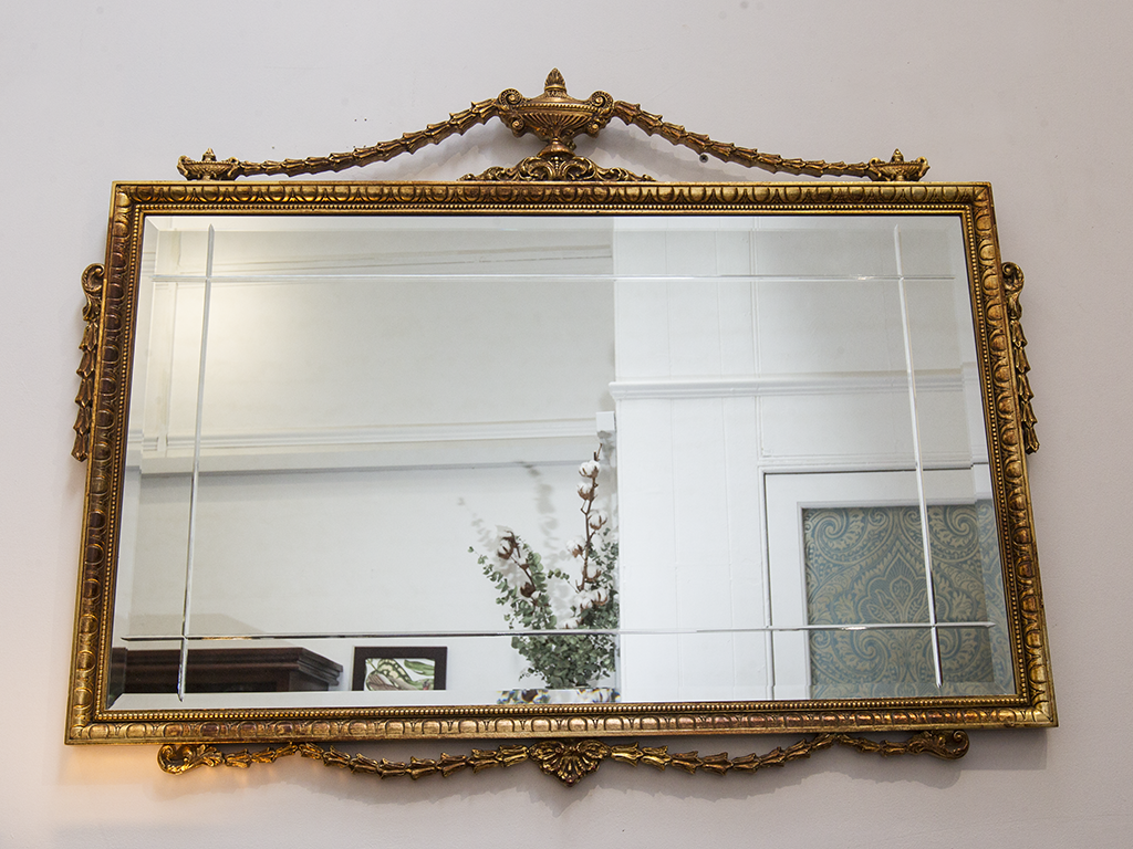 Rectangular Gold Mirror