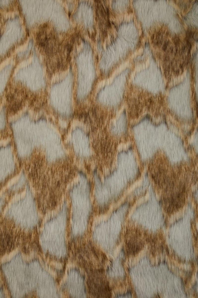 Grey and Neutral Faux Fur Throw image 4 Grey and Neutral Faux Fur Throw image 4