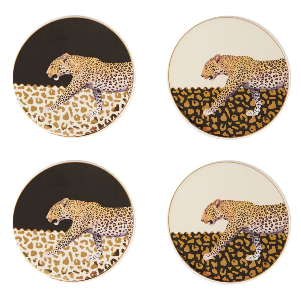 Leopard Print Coasters