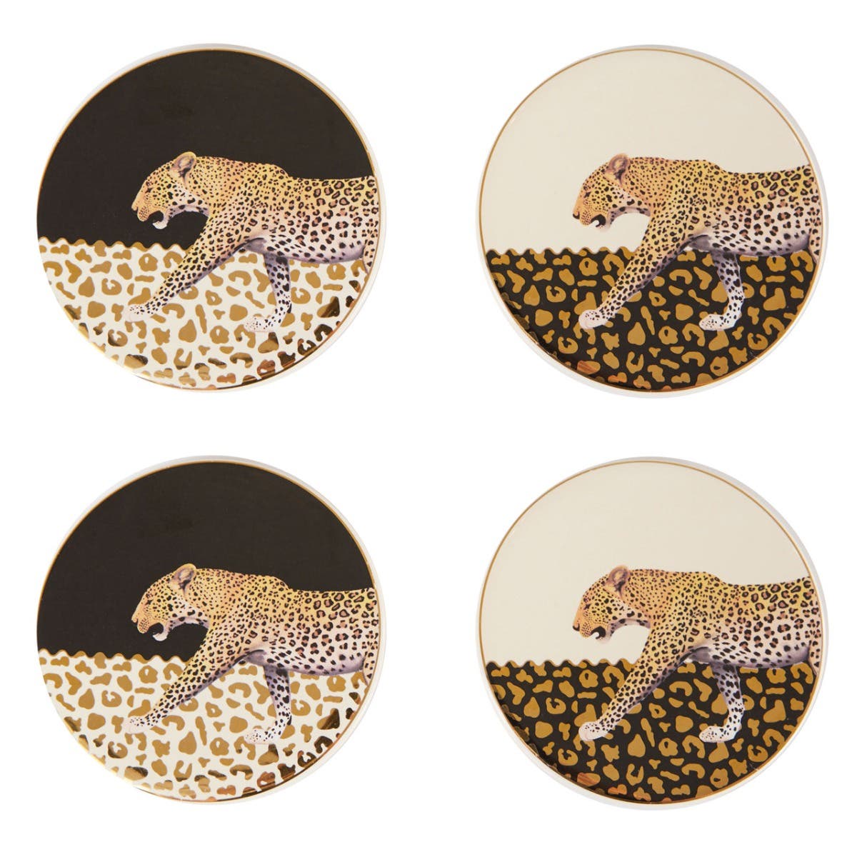 Leopard print coasters set of. 4 Leopard print coasters set of. 4