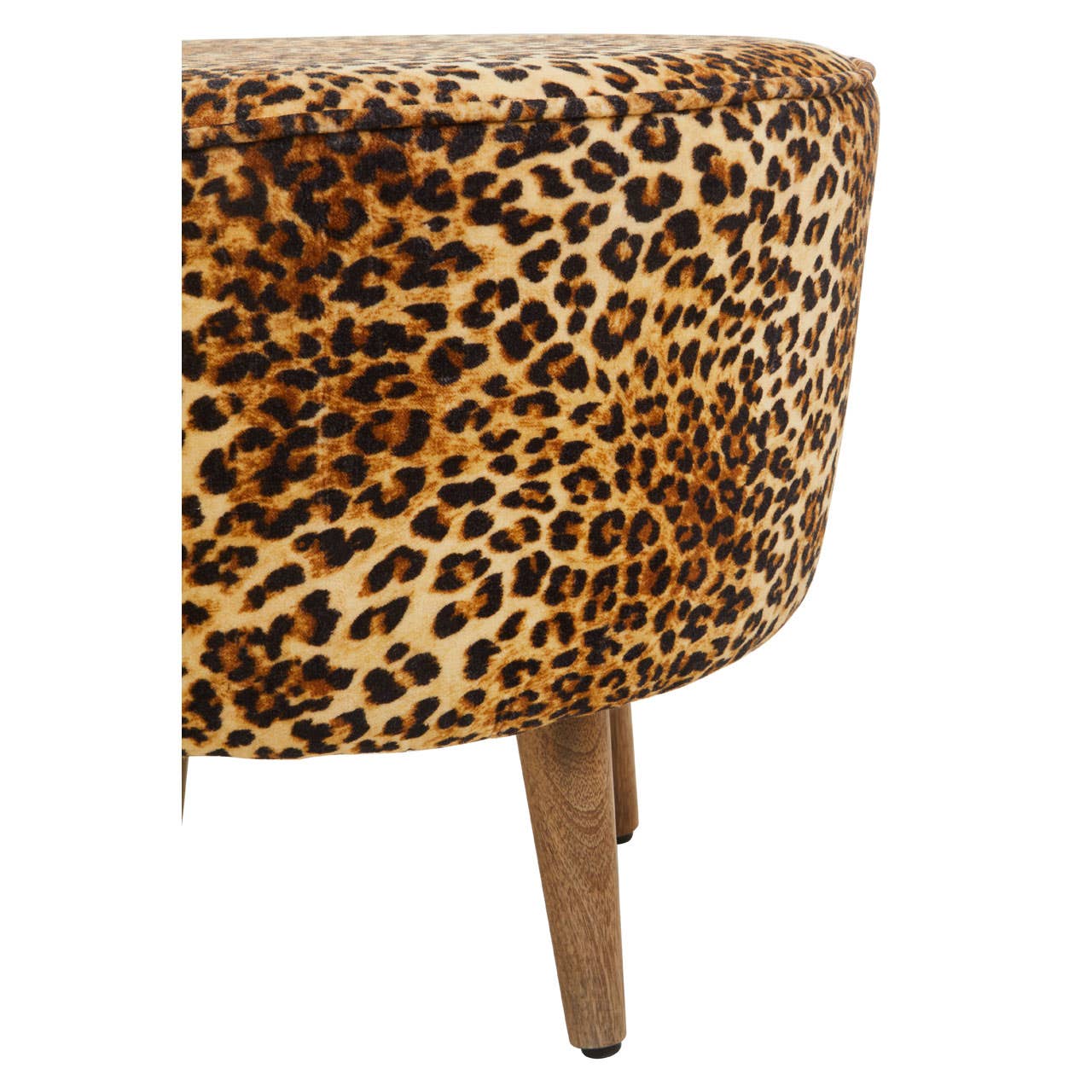 Leopard print stool image 3 Leopard print stool image 3