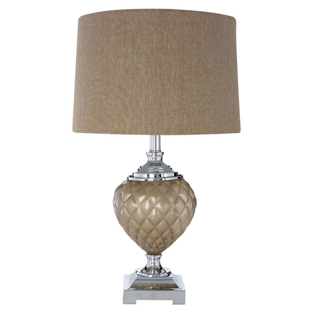 Natural And Silver Table Lamp