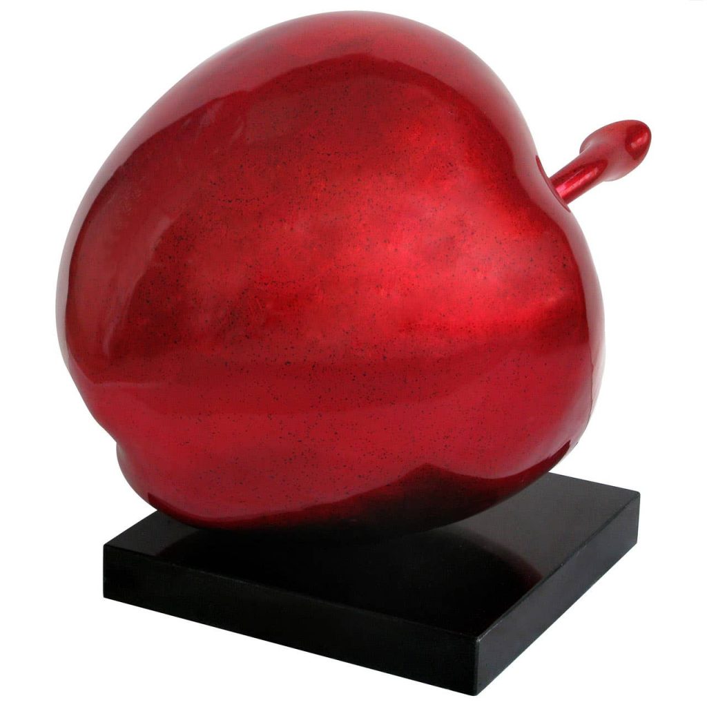 Red Apple Sculpture