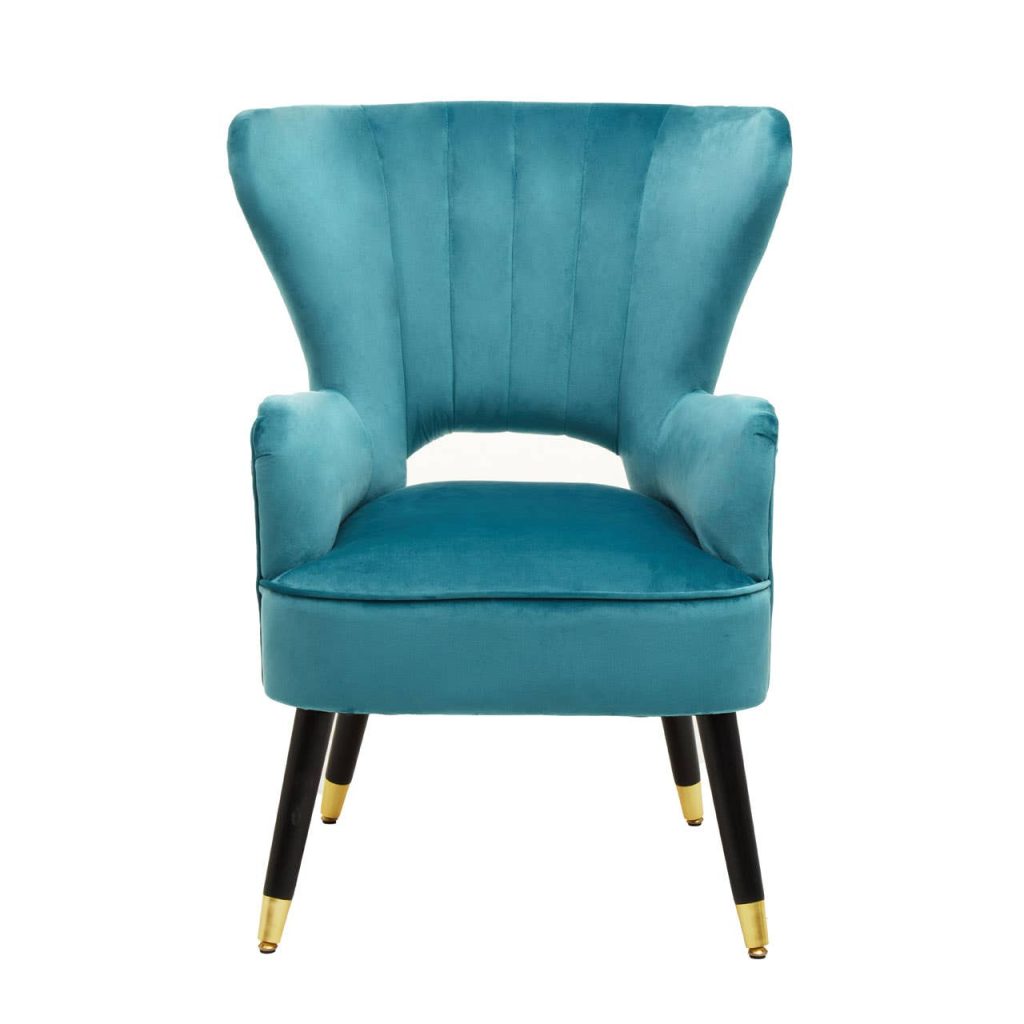 Green Velvet Armchair