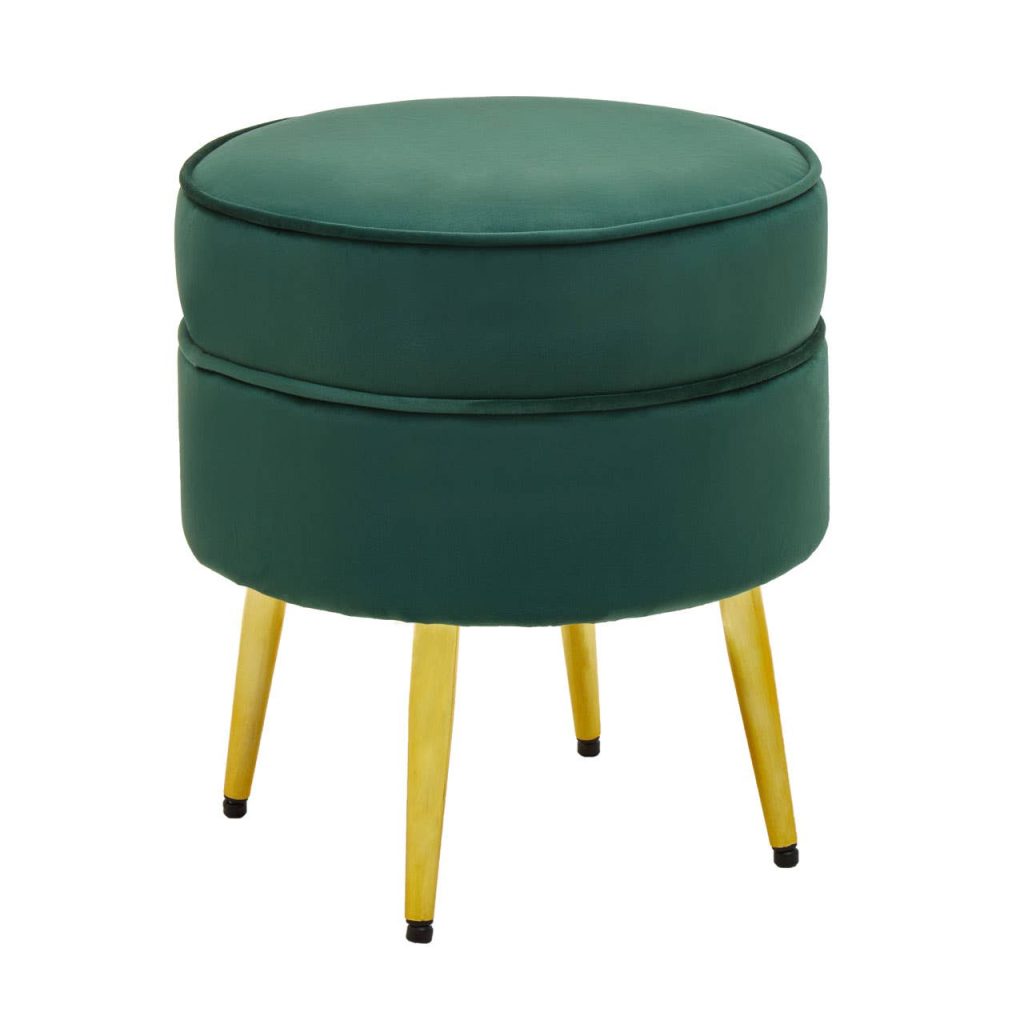 Emerald Green Footstool