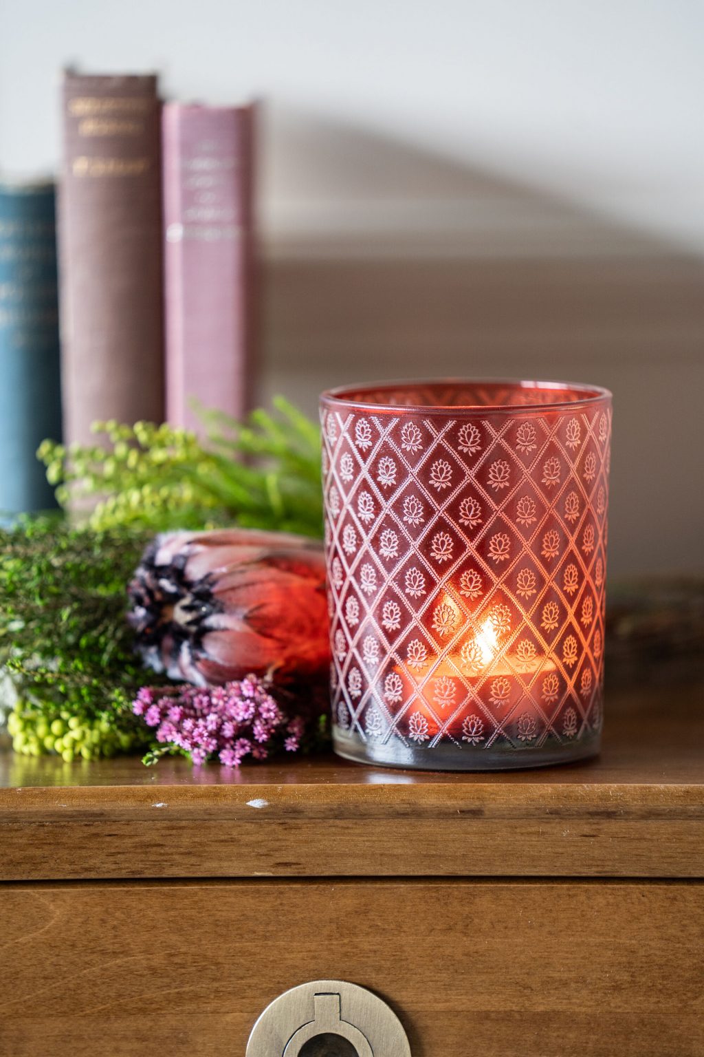 Laura Ashley Porchester Glass Hurricane