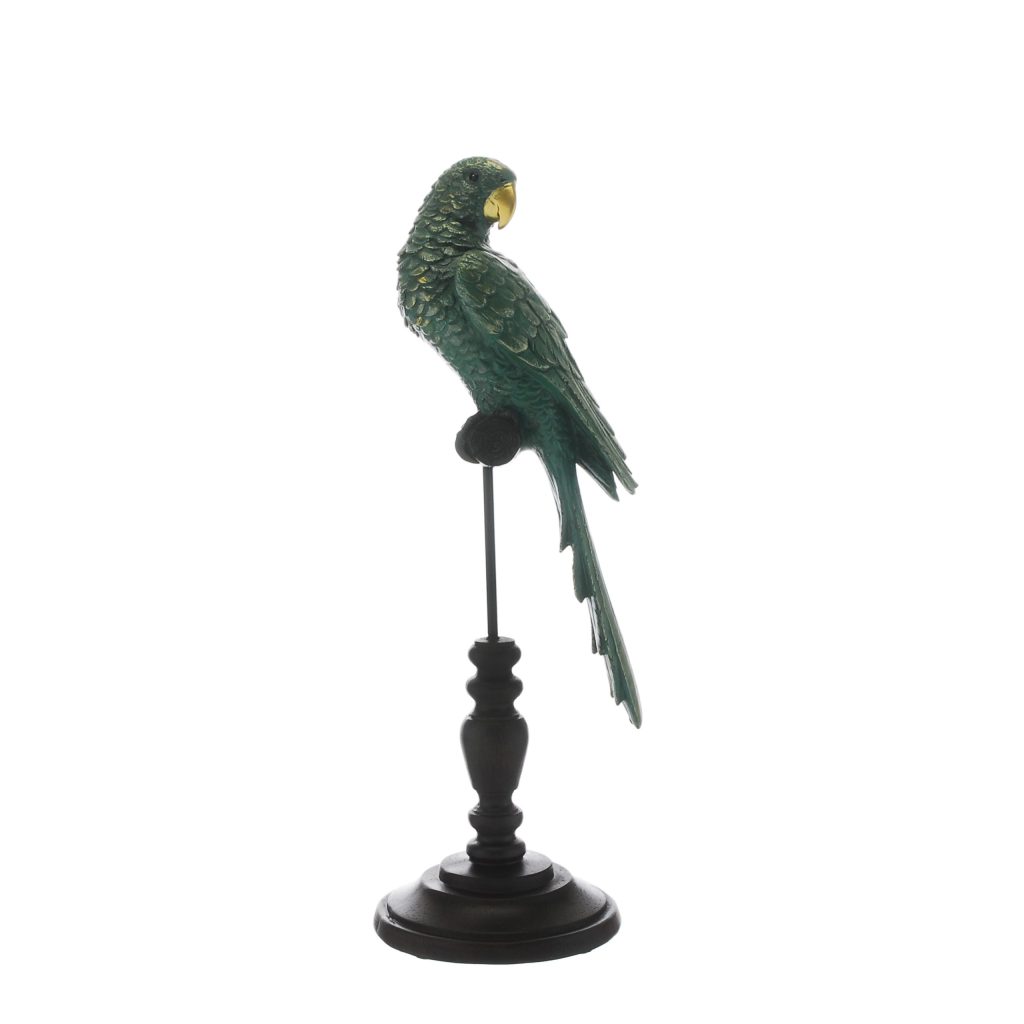 Parrot Tabletop Decoration On Perch 40cm