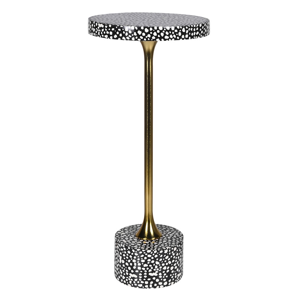 Shagreen Pattern Round Side Table