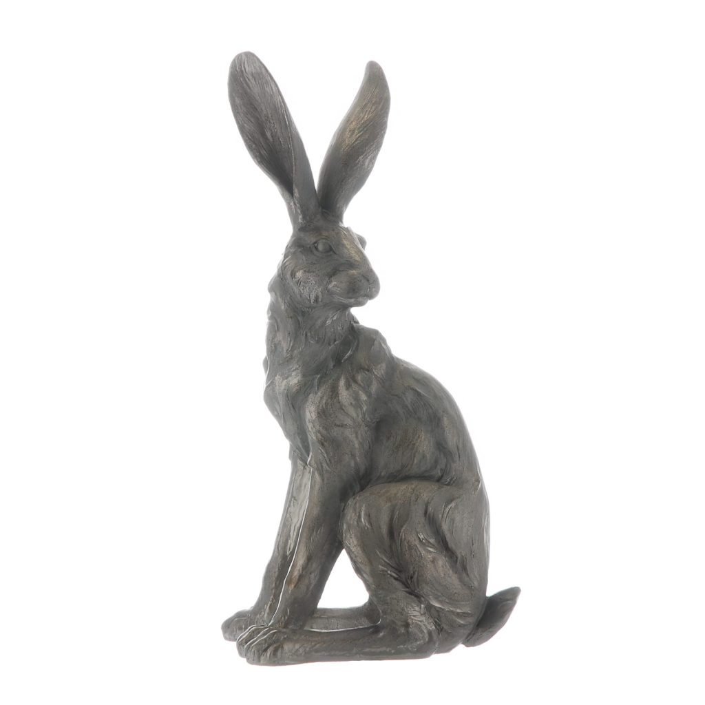 Bronze Grey Sitting Hare