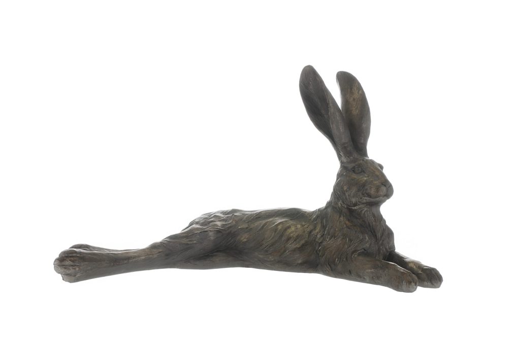 Bronze Grey Laying Hare